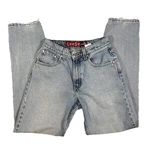 Vintage Levi's Silvertab Loose 664 Light Y2K Mid/High Rise Women Size 3/4